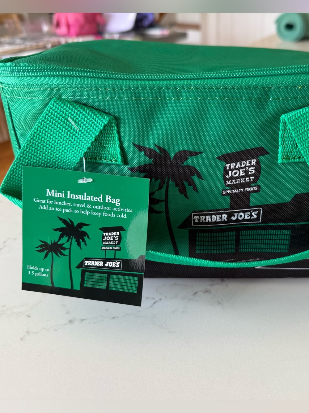 Trader Joe's Green Insulated Cooler Bag
